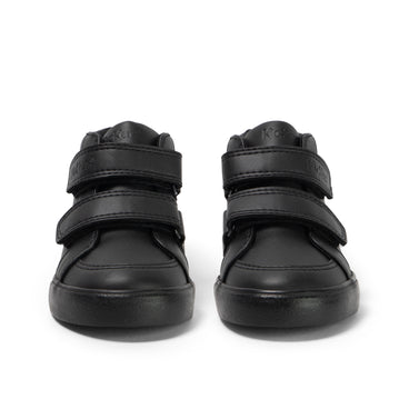 Front view of Infant Unisex Tovni Hi Vel Leather Alternative Black