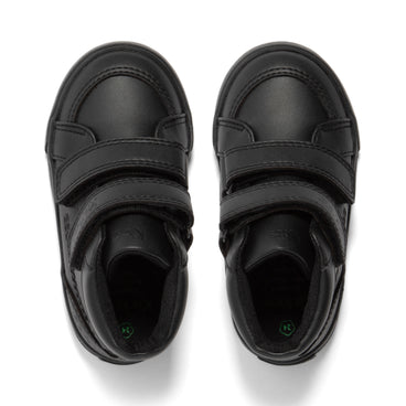 Detail view (Top view mapped) of Infant Unisex Tovni Hi Vel Leather Alternative Black