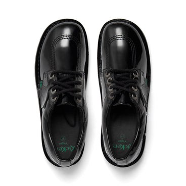 Detail view (Top view mapped) of Adult Womens Kick Lo Leather Alternative Patent Leather Black