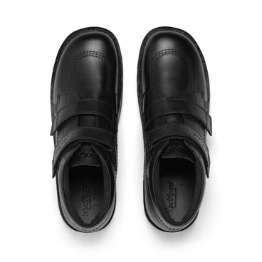 Detail view (Top view mapped) of Adult Unisex Kick HI Vel Leather Black