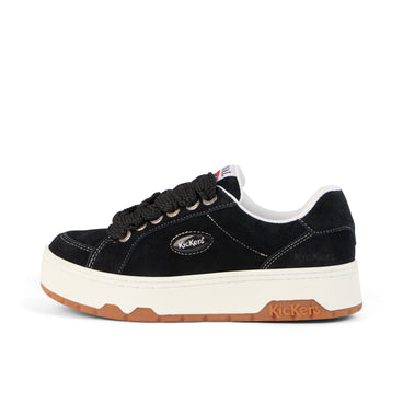 Left side view of Adult Unisex 70 Lo Trainers Suede Black