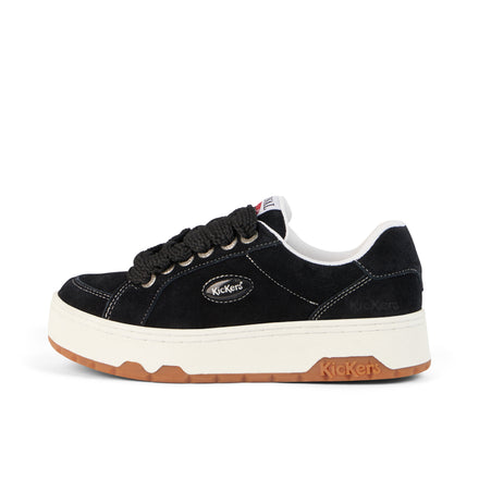 Left side view of Adult Unisex 70 Lo Trainers Suede Black