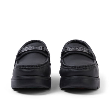 Front view of Adult Unisex Lennon Loafer Leather Black