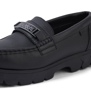 Detail view (close-up) of Adult Unisex Lennon Loafer Leather Black
