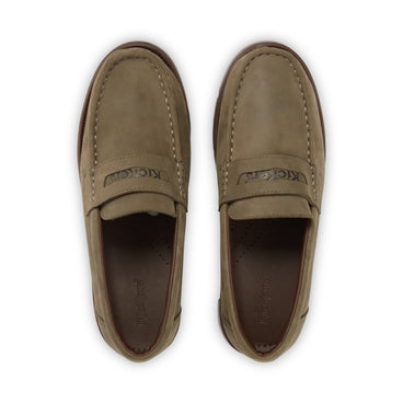 Detail view (Top view mapped) of Adult Unisex Lennon Loafer Leather Dark Green