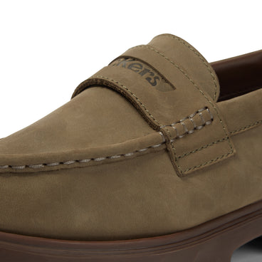 Detail view (close-up) of Adult Unisex Lennon Loafer Leather Dark Green