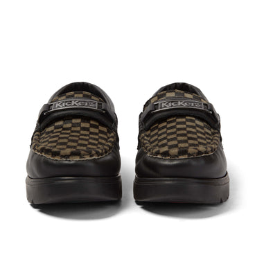 Front view of Adult Unisex Lennon Loafer Leather Black