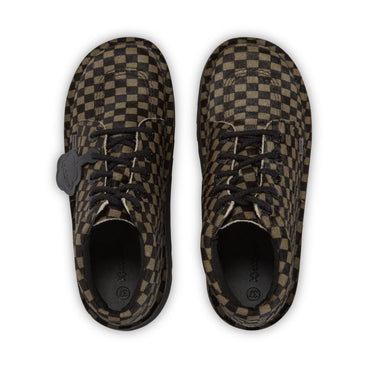 Detail view (Top view mapped) of Adult Unisex Kick Hi Platform Leather Black/Khaki