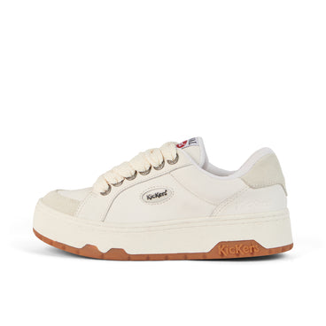 Left side view of Adult Unisex 70 Lo Trainers Leather White