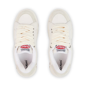 Detail view (Top view mapped) of Adult Unisex 70 Lo Trainers Leather White