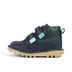 Left side view of Infant Boys Kick Hi Roll ZigZag Boots Leather Navy