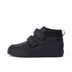 Left side view of Junior Boys Tovni Scuff Hi Leather Black