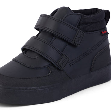 Detail view (close-up) of Junior Boys Tovni Scuff Hi Leather Black