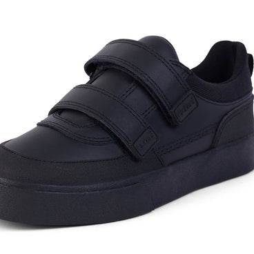 Detail view (close-up) of Junior Boys Tovni Scuff Lo Leather Black