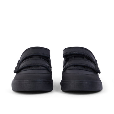Front view of Infant Boys Tovni Scuff Lo Leather Black