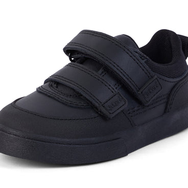 Detail view (close-up) of Infant Boys Tovni Scuff Lo Leather Black