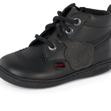 Detail view (close-up) of Infant Unisex Playflex Hi Leather Black