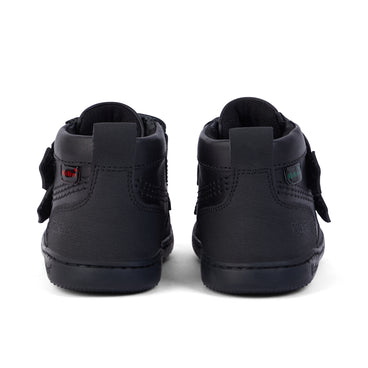 Back view of Infant Unisex Playflex Hi Vel Leather Black