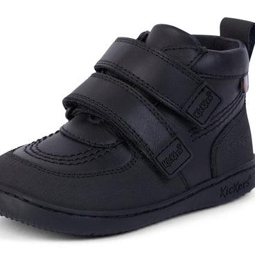 Detail view (close-up) of Infant Unisex Playflex Hi Vel Leather Black