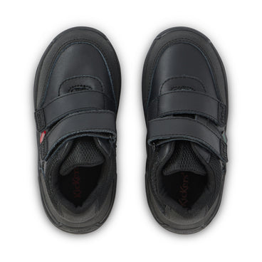 Detail view (Top view mapped) of Infant Unisex Playflex Lo Vel Leather Black