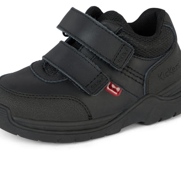 Detail view (close-up) of Infant Unisex Playflex Lo Vel Leather Black