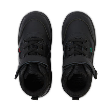 Detail view (Top view mapped) of Infant Boys Stomper Hi Leather Black