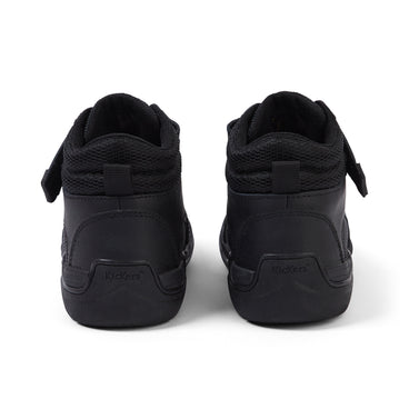 Back view of Infant Boys Stomper Hi Leather Black