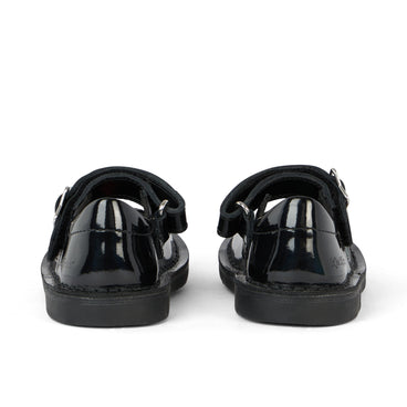 Back view of Infant Girls Adlar Mj Stardust Patent Leather Black