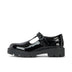 Left side view of Junior Girls Kori T Bar Patent Leather Black