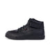 Left side view of Youth Unisex Tovni Hi Mix Mesh Leather Black