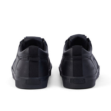 Back view of Youth Unisex Tovni Lo Mix Mesh Leather Black