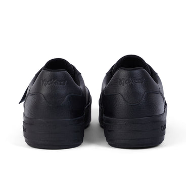 Back view of Adult Men Kester Lo Leather Black