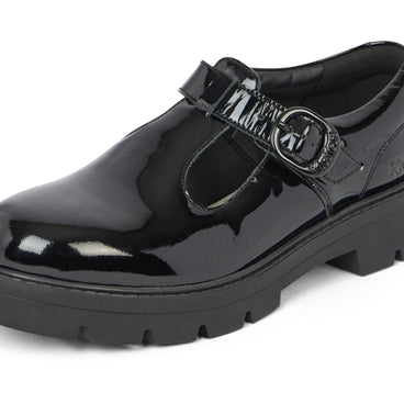 Detail view (close-up) of Adult Womens Kori T Bar Patent Leather Black