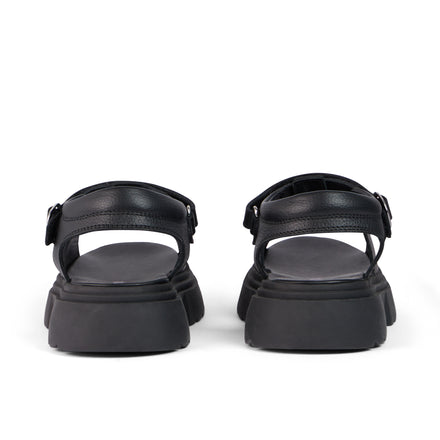 Junior Girls Kenzi Sandals Leather Black