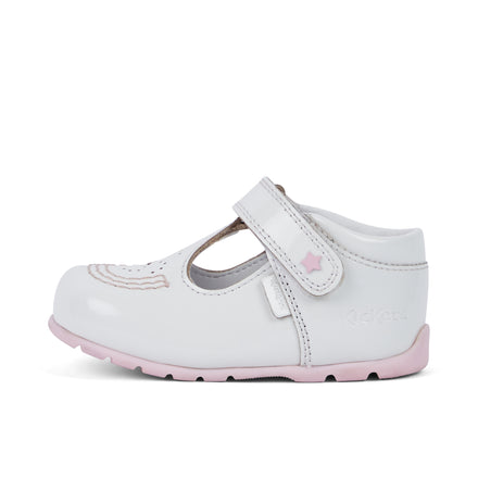 Babies Kick T Galactic Patent Leather White/Pink