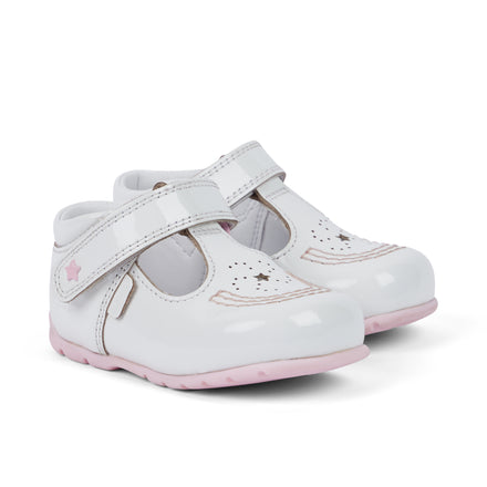 Babies Kick T Galactic Patent Leather White/Pink