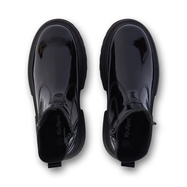 Detail view (Top view mapped) of Junior Women Kenzi Chelsea Patent Leather Black