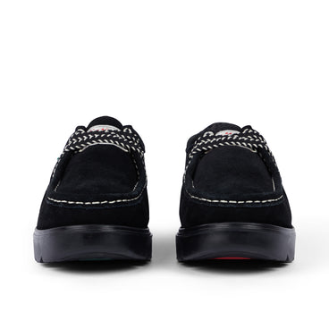 Front view of Adult Unisex Lennon Wall Suede Black