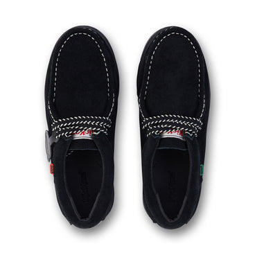 Detail view (Top view mapped) of Adult Unisex Lennon Wall Suede Black