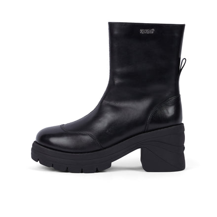 Left side view of Adult Women Edie Boot Leather Black
