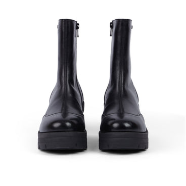 Front view of Adult Women Edie Boot Leather Black