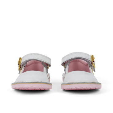 Front view of Infant Unisex Adlar MJ Leather White