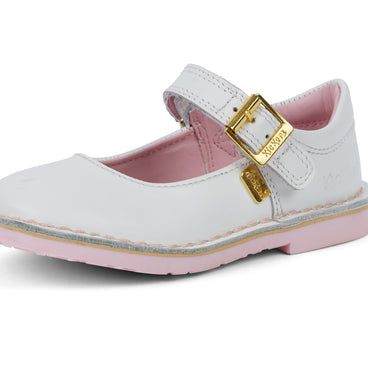 Detail view (close-up) of Infant Unisex Adlar MJ Leather White