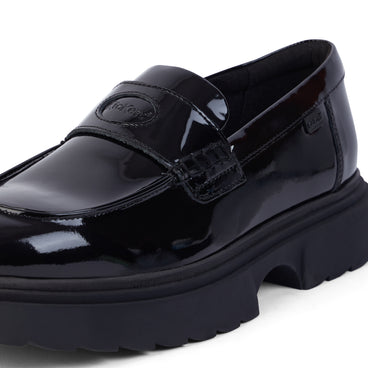 Detail view (close-up) of Youth Womens Kenzi Loafer Leather Black