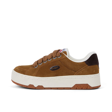 Left side view of Adult Unisex 70 Lo Suede Tan