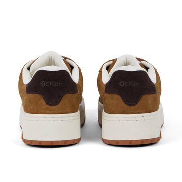 Back view of Adult Unisex 70 Lo Suede Tan