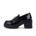Left side view of Adult Women Edie Loafer Patent Leather Black