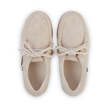 Detail view (Top view mapped) of Adult Unisex Lennon Wall Suede Off White