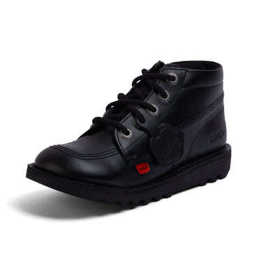 Front view of Junior Unisex Cotton laces Black