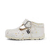 Left side view of Baby Unisex Kick T Glitter Shoes White